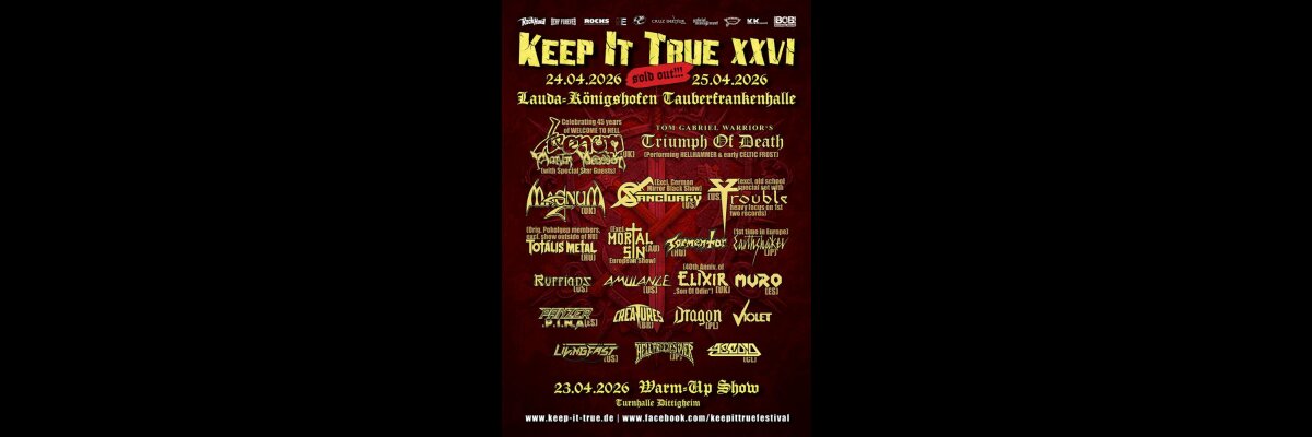 Metalizer @ Keep It True XXVI 2026 - metalizer keep it true 2026