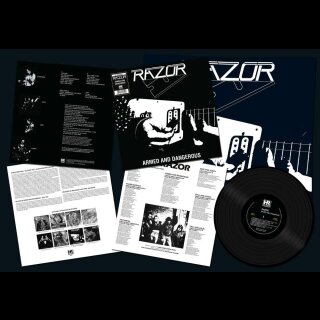 RAZOR- Armed And Dangerous LIM.250 BLACK VINYL +Bonus