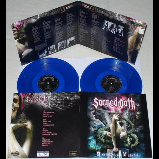 SACRED OATH- Darkness Visible LIM. 150 2LP SET blue vinyl