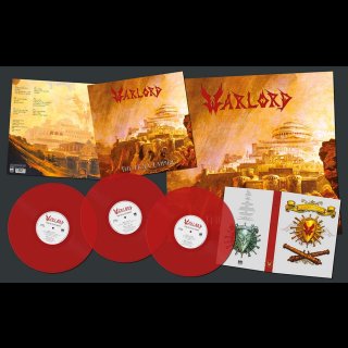 WARLORD- The Holy Empire LIM.200 RED VINYL 3LP SET +bonustracks