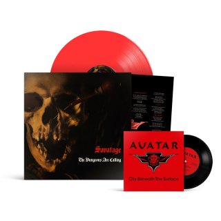 SAVATAGE- The Dungeons Are Calling LIM.TRANSLUCENT RED VINYL +7" City Beneath The Surface