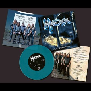 HEXX- Night Of Pain/Terror LIM.250 BLUE 7" SINGLE