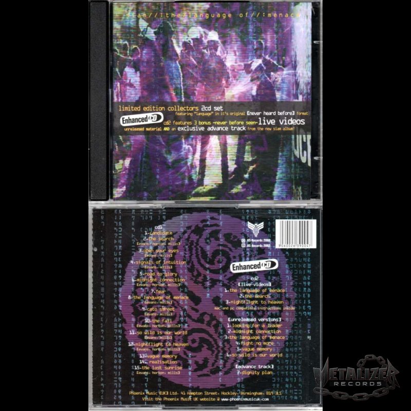 SIAM- The Language Of Menace LIM.2CD collectors Enhanced CD, 16,90