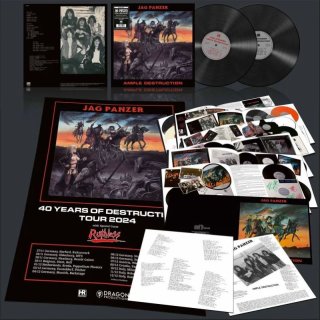 JAG PANZER- Ample Destruction LIM.300 BLACK 2LP SET 40th Anniversary