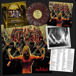 AT WAR- Infidel LIM.250 CAMOUFLAGE splatter LP+Poster